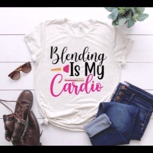 Blending Is My Cardio Cosmetologist T-Shirt